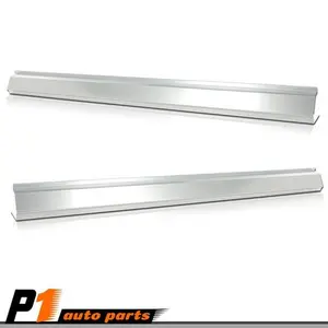 Outer Rocker Panels Pair Set for 14-16 Chevy Silverado, GMC Sierra Pickup Trucks - 4-Door Crew Cab, Short Wheelbase Auto Body Replacement Panels, Pickup Truck