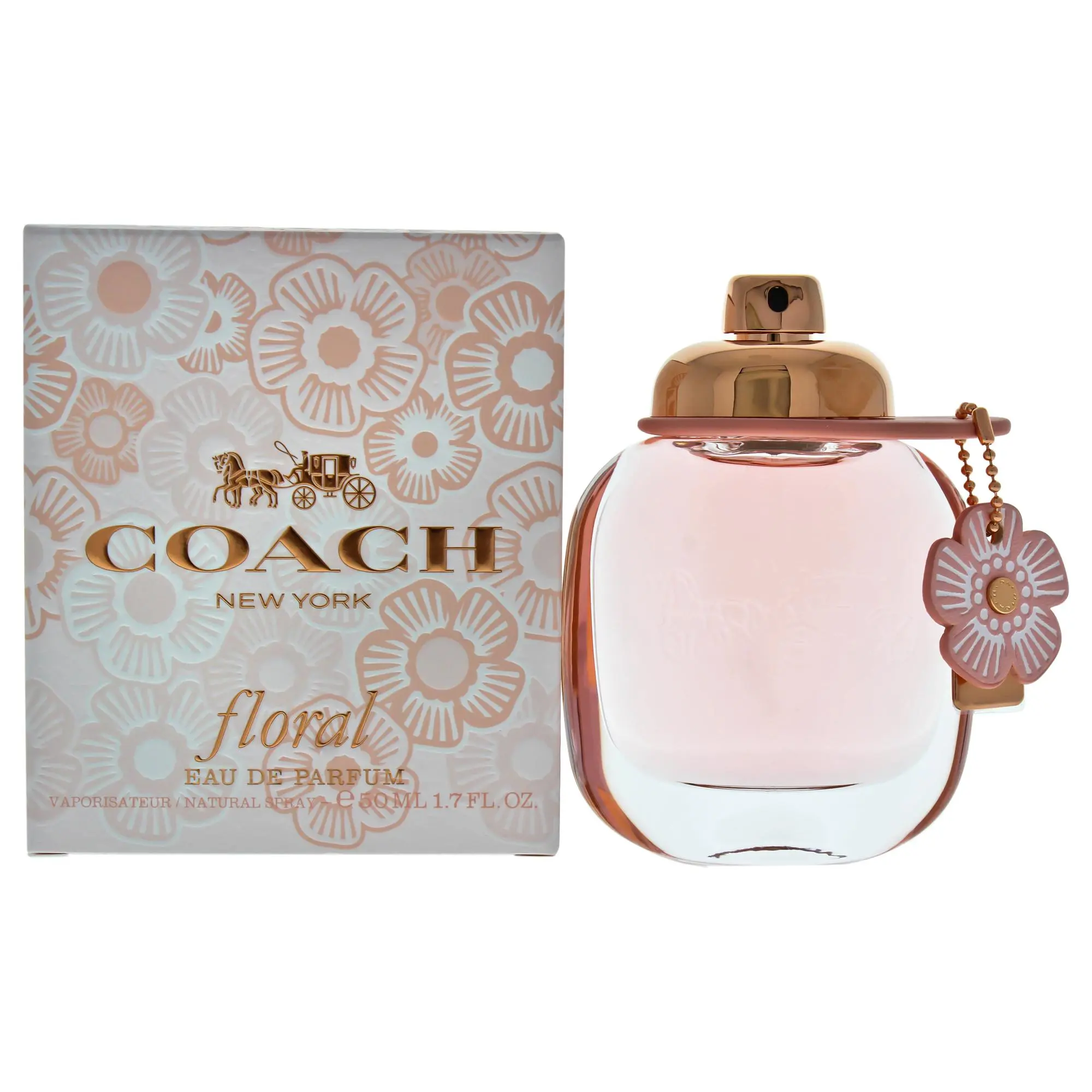 Coach Floral Minimalist EDP Spray for Women, 1.7 fl oz Chic Simplicity Fresh Aroma Single Bottle