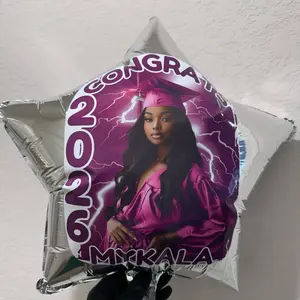 Custom Foil Mylar  Balloons | 18” Helium Custom Star Balloon