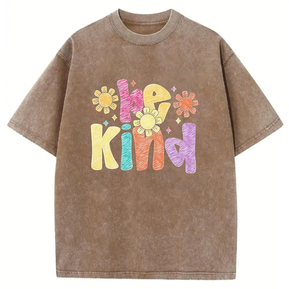 Washed T-shirt-Coffee