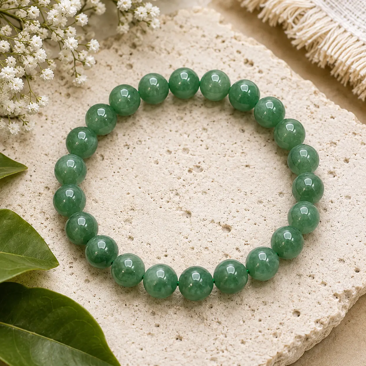 Green Aventurine 8mm Bracelet – Luck • Abundance • Positive Energy