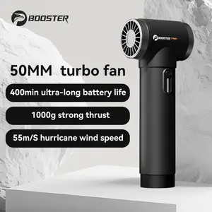 Booster Turbo Dryer Blower for Cars, Max 55m/s Car Dryer Air Blower 4 Speed Control Leaf Blower with Silicone Handle, 600W & 50MM Super Car Blower for Drying