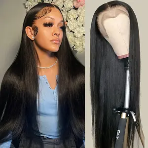 13x6 HD Lace Front Wigs Human Hair Pre Plucked Straight Human Hair Wigs HD Lace Frontal Wigs For Women 180 Density