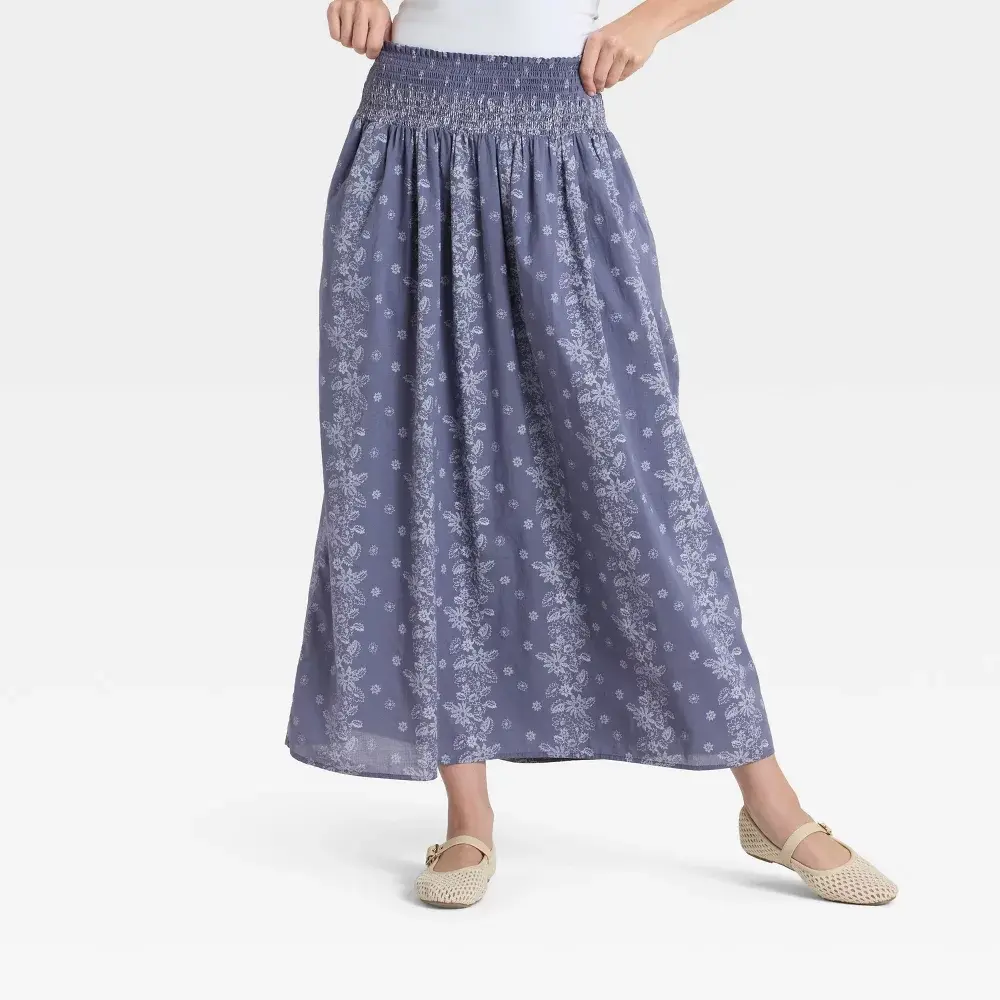 Women's Printed Maxi Skirt - Universal