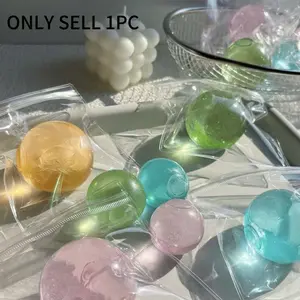 Transparent Coconut Oil Soap Base Stress Ball, Slow Rebound Squeeze Toy, Handmade Pliable Stress Ball, Soft Touch, Anxiety Relief, Party Gift, Birthday Present