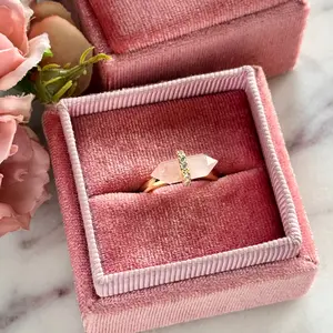 Rose Quartz Point - Ring