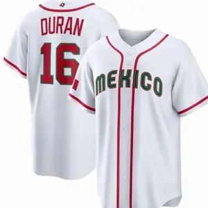 Men's Mexico Baseball Jarren Duran#16 2026 World Baseball Classic Home Stadium Jersey