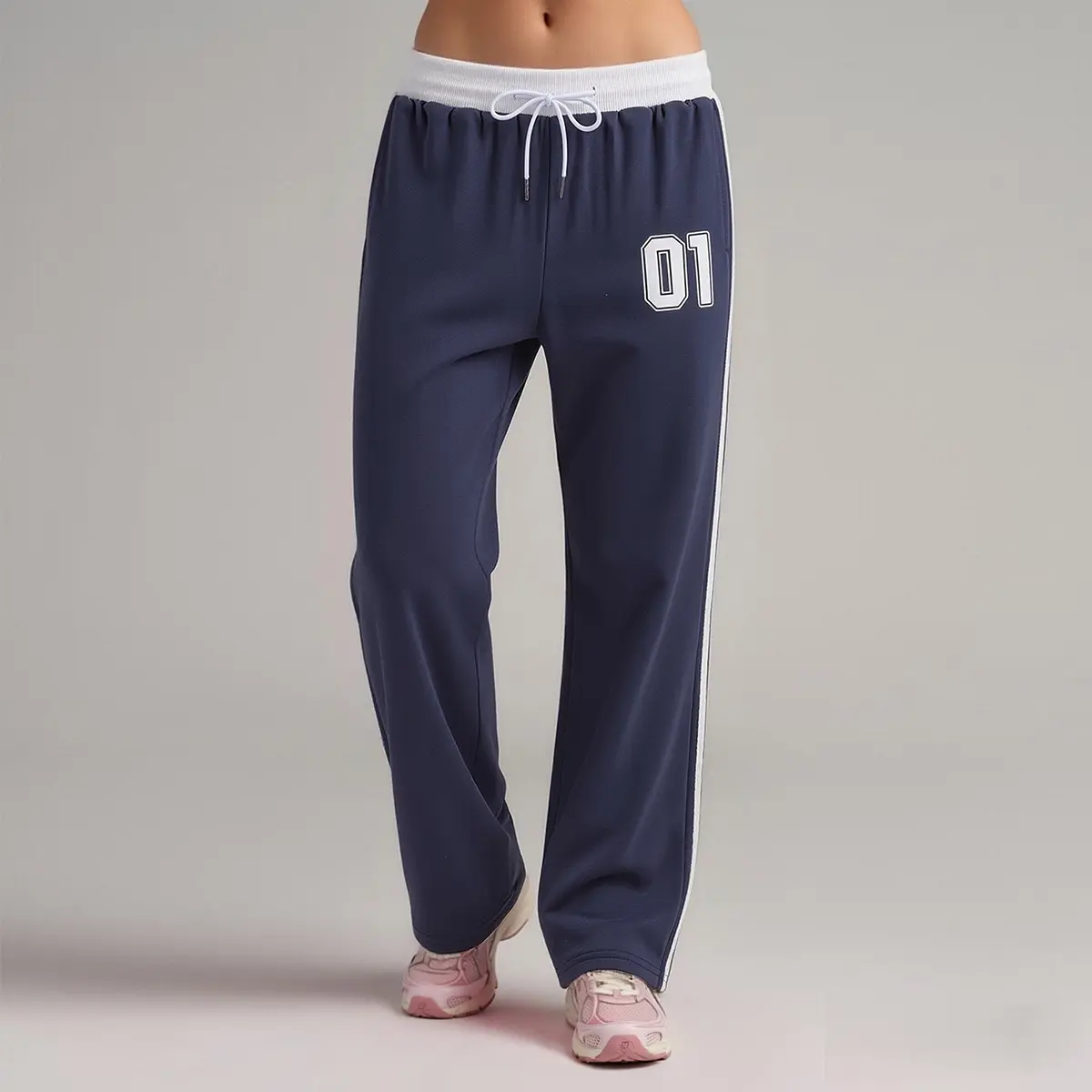 Women's Summer Long Casual Chic Pants - Activewear Sportswear with Figured Print, Athletic Look, Suitable for Commuting, Home Wear, Everyday Use