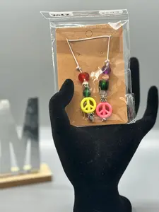 Large Handmade Beaded Bookmark – Unique Reader Gift # 2032