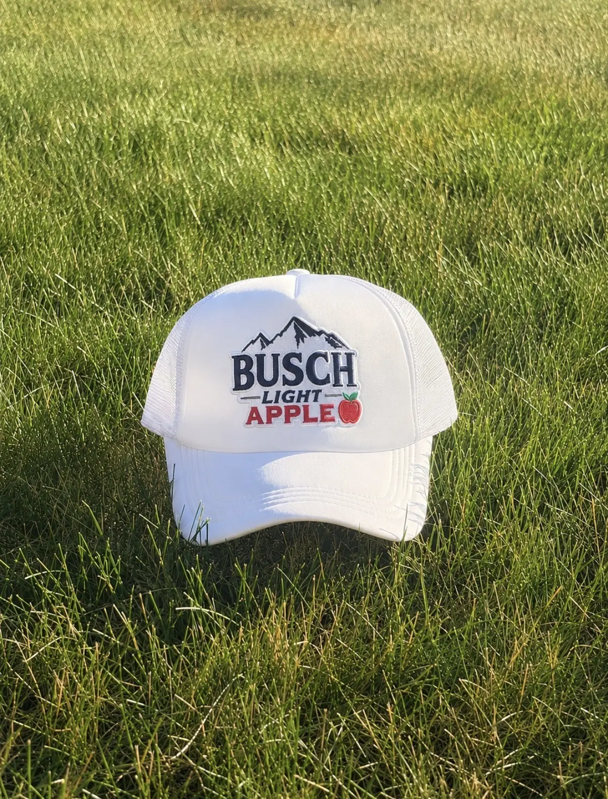 Busch Light Apple trucker hat