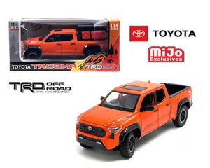 MiJo Exclusives 1:24 2024 Toyota Tacoma TRD Off-Road Edition Octane Orange Limited Edition Model Diecast Car