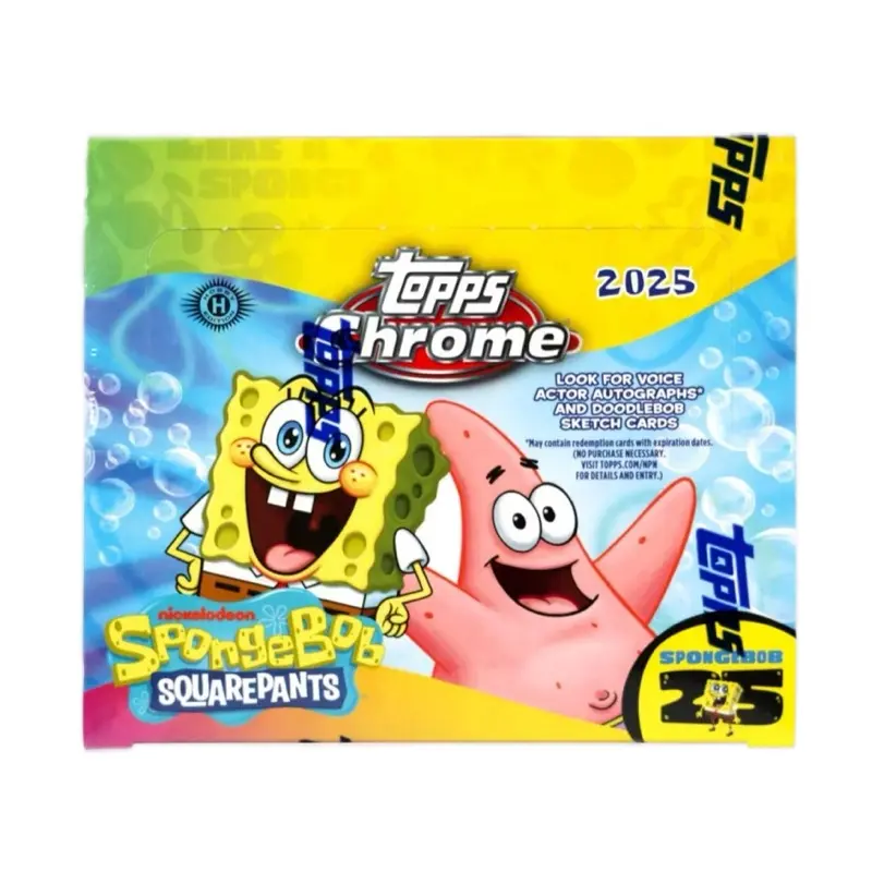 2025 Topps Chrome Spongebob 25th Anniversary