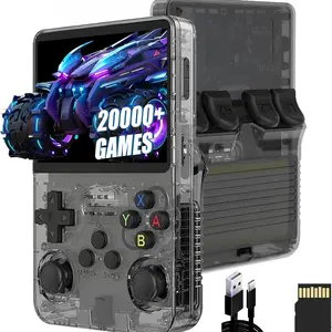 R36s Retro Video Game Console, Portable Handheld Gaming Machine, 64GB Memory, Linux System, 3.5 Inch IPS Screen, 21000+ Games Preinstalled