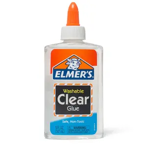 Elmer's Liquid School Glue, Clear, Washable, Great for Making Slime