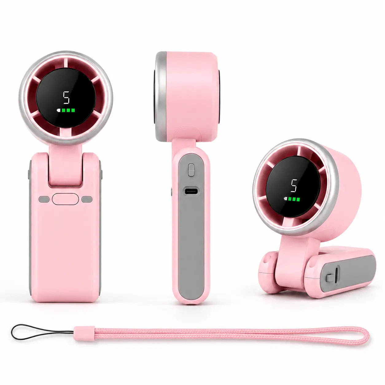 Mini Turbo Handheld Fan | High-Speed Turbine Airflow, Lightweight Pocket Fan for Summer Travel, Commutes, Camping, Concerts, Festivals & Outdoor Cooling