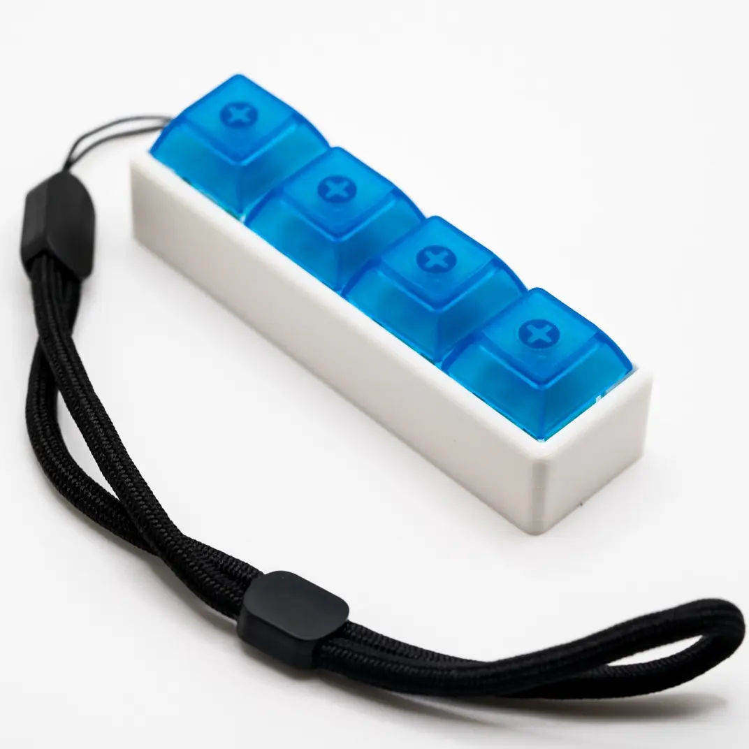 Transparent Blue Keycaps