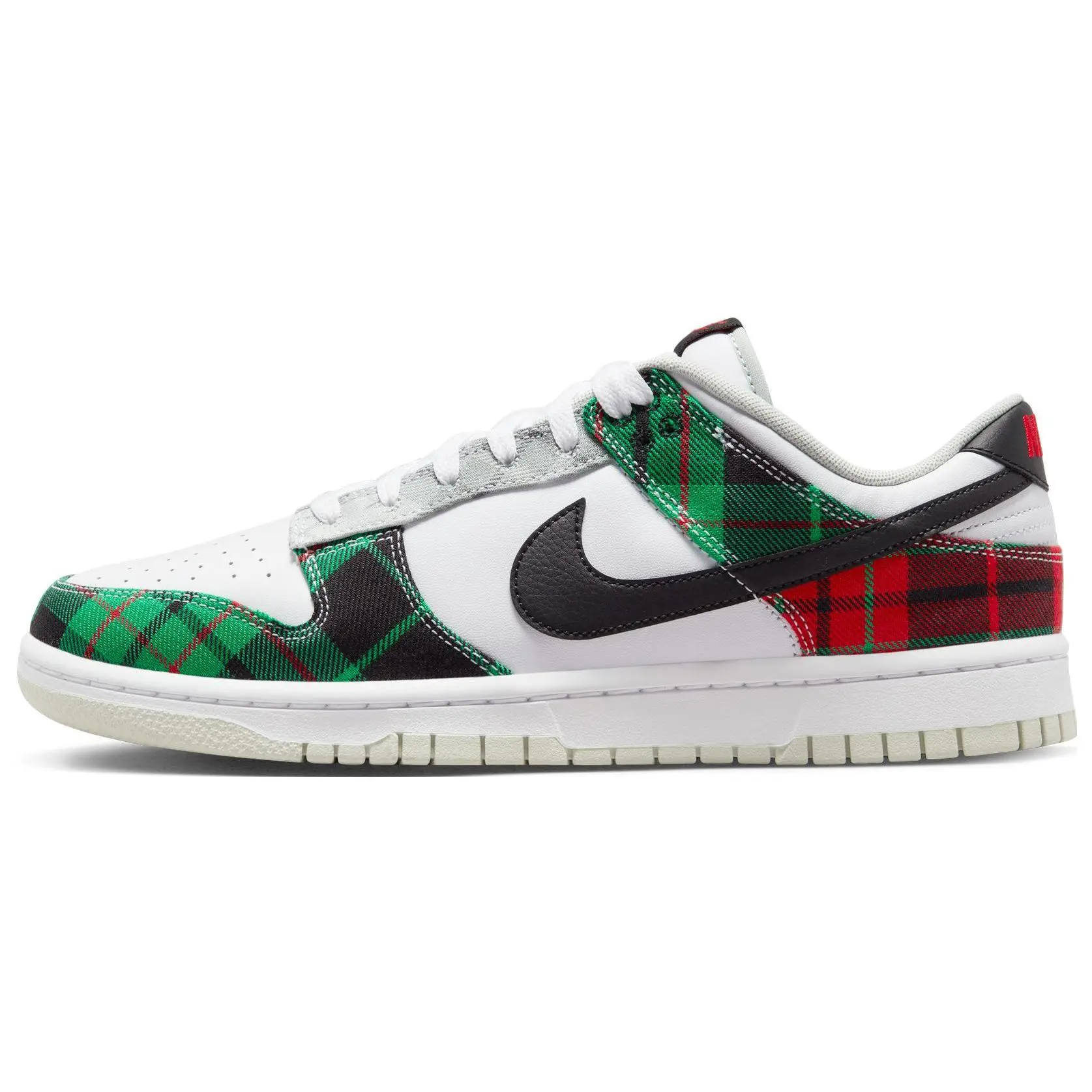 Nike Dunk Low Premium 'Tartan Plaid' Classic Streetwear Sneakers, Suede Construction, Lightweight Casual Wear Sports Footwear, Low Top, Breathable, Comfortable, Shoe, Walking Shoes, Mesh, Sports Shoes