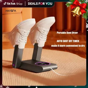 HHYSPA Portable Boot Dryer Shoe Dryer with Heat Blower Telescopic Bendable Dry Ports Intelligent Timer for Work Boots Sneakers Socks Gloves Boot Warmer with Low Temperature Drying Auto Shut Off Timer