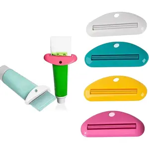 Toothpaste Squeezer, Tube Squeezer Tool Roller, Dispenser Toothpaste Tube Squeezer Tooth Pastetooth Paste Squeeze (4 Colors)