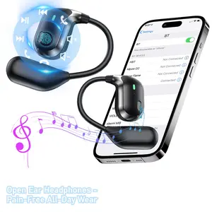 Wireless Earbuds Bluetooth 5.4 IPX5 Waterproof Smart Touch with 50mAh Headset 300mAh Case 30H Standby 6H Music for Sports Gym Travel Work
