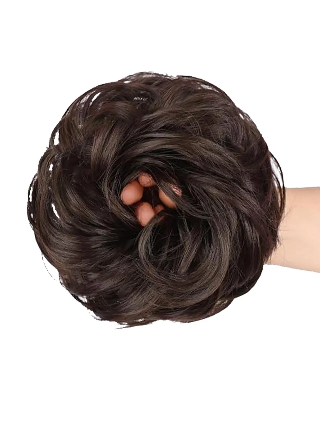 Fashionable Elegant Wavy Hair Bun, Natural Fluffy Hair Bun, Soft Synthetic Hair Bun for Women & Girls, Suitable for Daily Use, Synthetic Hair Piece, Wavy Synthetic Hairpieces