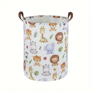 1 Piece Cute Animal Laundry Basket, Laundry Basket Animal Storage Basket, Used for Room Decoration, Basket, Bedroom, Storage Box