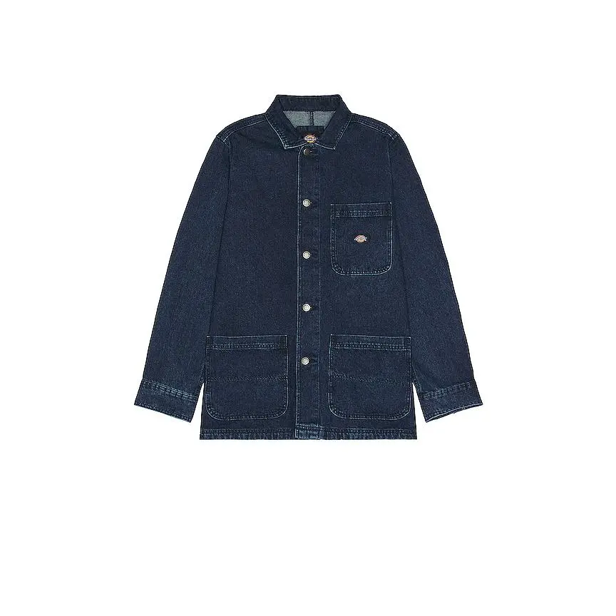 Dickies Denim Chore Coat in Stonewashed Indigo Dickies Denim Chore Coat in Stonewashed Indigo