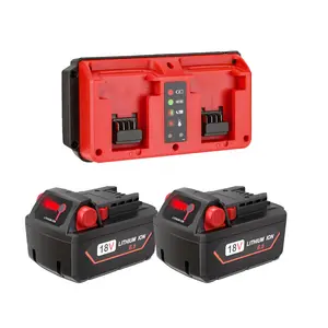 JYJZPB 2 Pack 6.5Ah ΛΛ18 Batteries for Milwaukee ΛΛ18 Battery Lithium High Output 48-11-1850 48-11-1862 48-11-1840 48-11-1828 48-11-1815 compatible for Milwaukee ΛΛ18 Tools