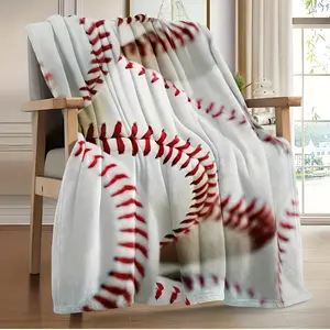 Baseball Throw Blanket, Bed Blanket,  Soft and comfortable all-season blanket suitable for travel, bedrooms, camping, sofas, beds, and office decor