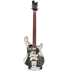 Miniature MOTORHEAD LEMMY KILMISTER Bass Guitar with Free Display Stand Collectible GIFT