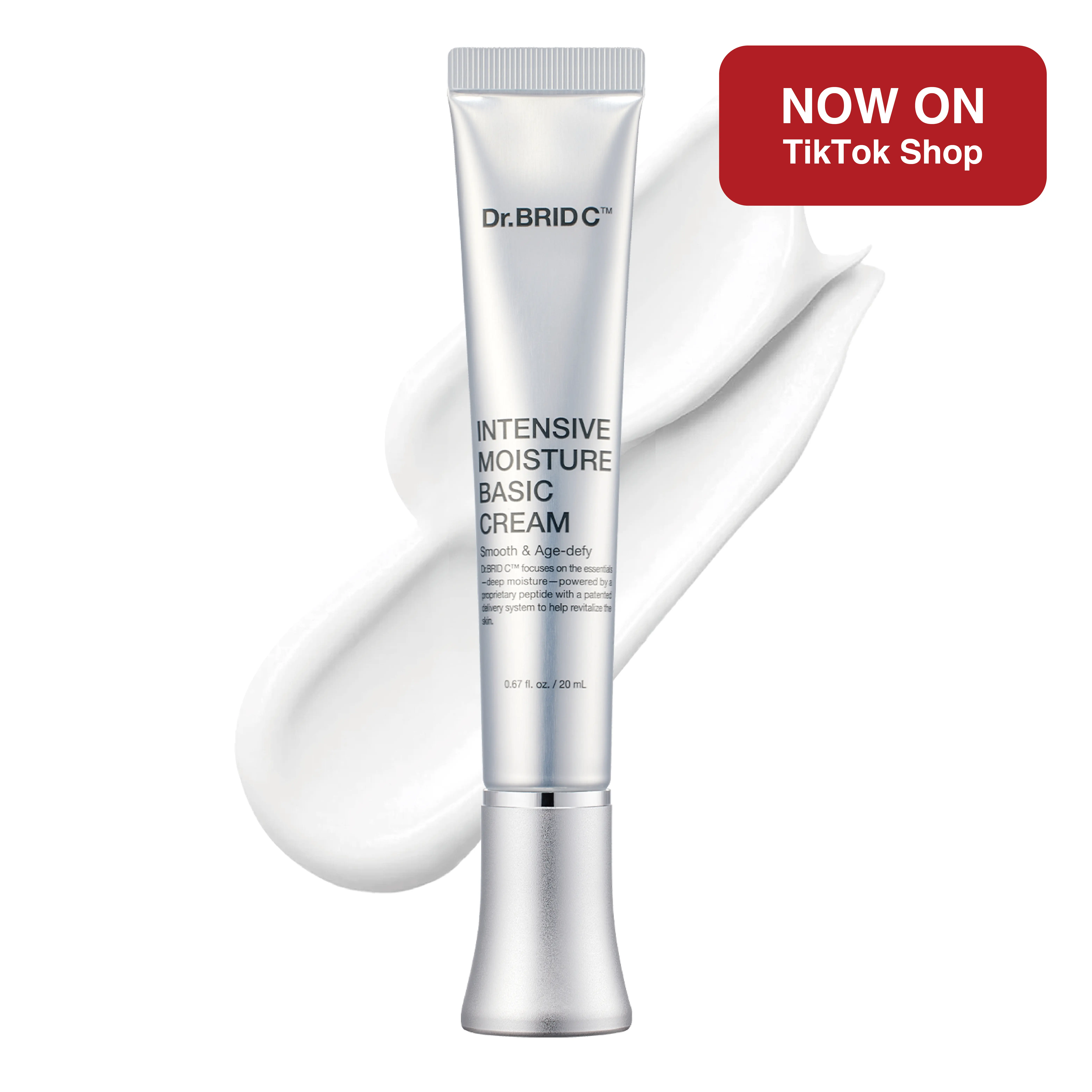 Dr.BRID C Intensive Moisture Cream - Firming Peptide Face Moisturizer with Shea Butter for Dry Skin, Helps Smooth Fine Lines & Refine Texture, Fragrance-Free, 0.67 fl.oz.