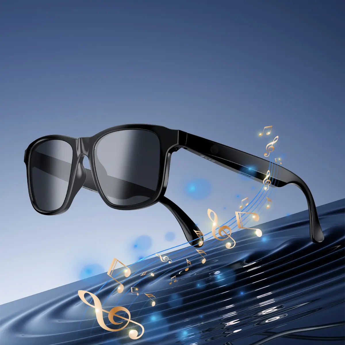 Smart Glasses, Bluetooth Sunglasses, Built-in Mic & Speakers, Voice Assistant, UV Protection Audio Sun Glass