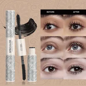 Double-Ended Mascara, Waterproof and Smudgeproof, Volumizing and Lash Extension, Perfect for Music Festivals, Enhances Eye Makeup