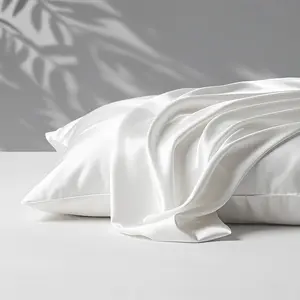 Mulberry Silk Pillowcase for Hair and Skin with Hidden Zipper Soft Breathable Smooth Cooling Pillow Covers for Sleeping