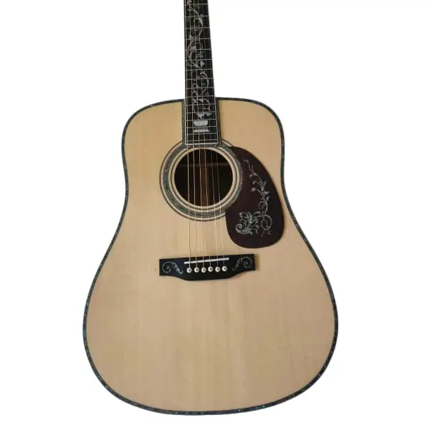 Precious Abalone Inlay D45 41 Inches Acoustic Guitar Solid Spruce Top