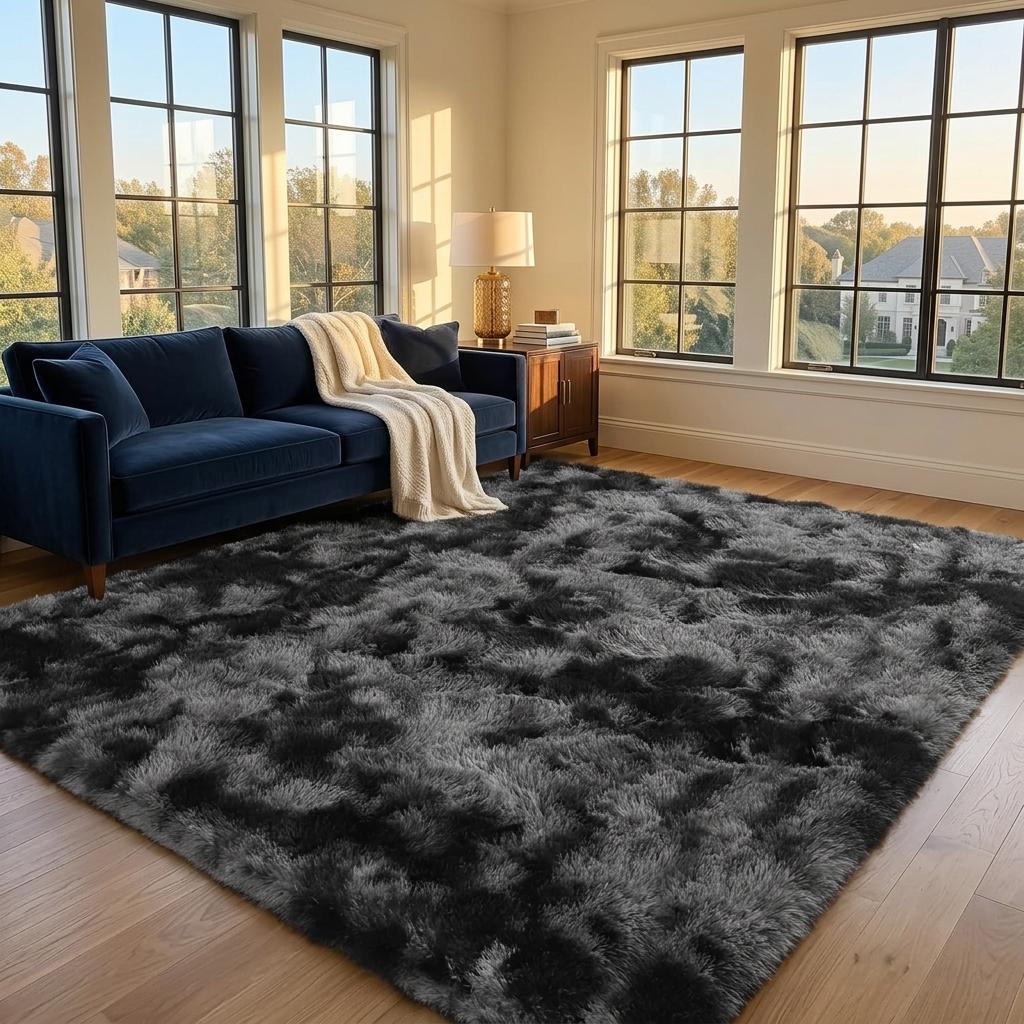 LUOGORT Ultra Soft Area Rugs For Bedroom Living Room Large Modern Fluffy Carpet Non Slip Backing Easy Maintain Mat For Hallway Dorm Apartment Home Office Home Decor Multiple Sizes