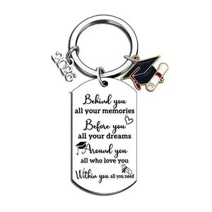 Class Of 2026 Keychian Senior Graduation Charms College Gifts For Girls Boys Teen Boy Girls 2026 Graduation Gifts for Senior High School College Keyring Necklace For Her Him