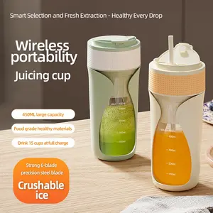 USB Rechargeable Portable Blender & Juicer, Multifunctional Juicer Cup, Fruit & Vegetable Juicer, Household Kitchen Appliances for Home Outdoor Use, Ice Maker Machine, Blender For Shakes, Smoothie Blender, USB Rechargeable Blenders, Cordless Blender