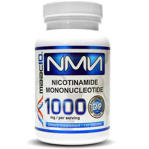MAAC10 NMN 1000mg Nicotinamide Mononucleotide NAD+ 120 Capsules US Made GMP Certified Non-GMO Gluten-Free for Cellular Health - Edible