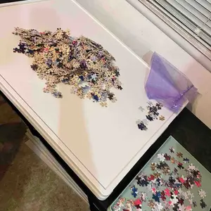 Product Review of Playboda 1000-1500 Pieces Rotating Plastic Puzzle Board with Drawers and Cover, Portable Jigsaw Puzzle Table for Adults, Lazy Susan Spinning Puzzle Boards (Patent Design) puzzle board Durable from M**e