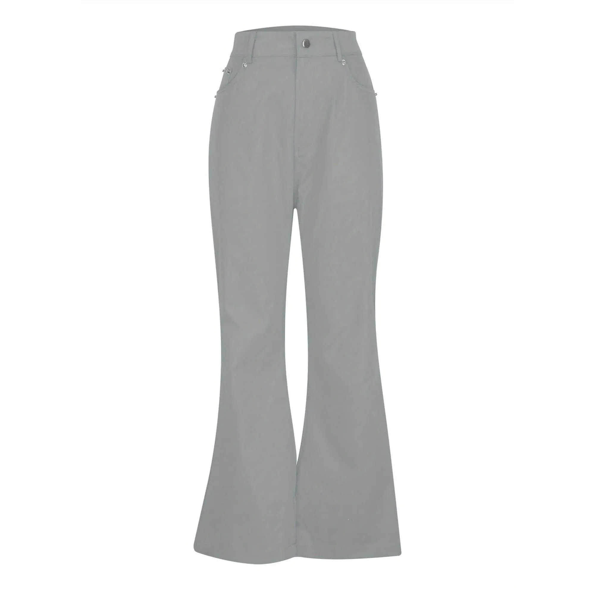 Men's Retro Red Flare Pants - Mid-Rise 70s Bell Bottom Style