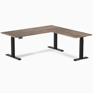 Desky L-Shape Laminate Sit Stand Desk