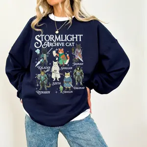 Stormlight Archive Cat Characters Shirt, The Way Of Kings Book Shirt, Stormlight Archive Fan Shirt,Sanderson Fan,Bookish Gift