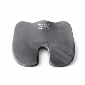 Pure Seat Comfort Ergonomic Seat Cushion for Long Sitting, Home, Office, and Car