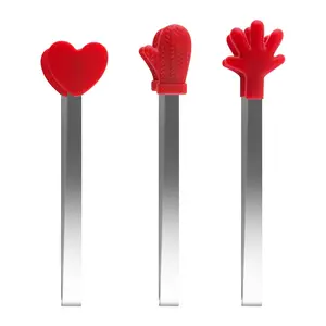 3pcs/set Silicone Heat Resistant Craft Tongs Tools For Heat Embossing Projects Non-Slip Handle Tongs Tool To Hold Cards Crafts