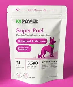 K9 Power - Super Fuel : Builds Lean Muscle, Recovery, Stamina, Joint Protection, Probiotics. Ideal for Sporting and Active Dogs. Trusted by Police, Military, Hunters, Farmers and AKC Competitors.