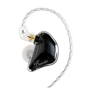 BASN Bmaster Triple Drivers in Ear Monitor Headphone available withTwo Detachable Cables Fit in Ear Suitable for Audio EngineerMusician,Real Time fit iOS &Android,Noise Cancelling Electronic Earbud Headset