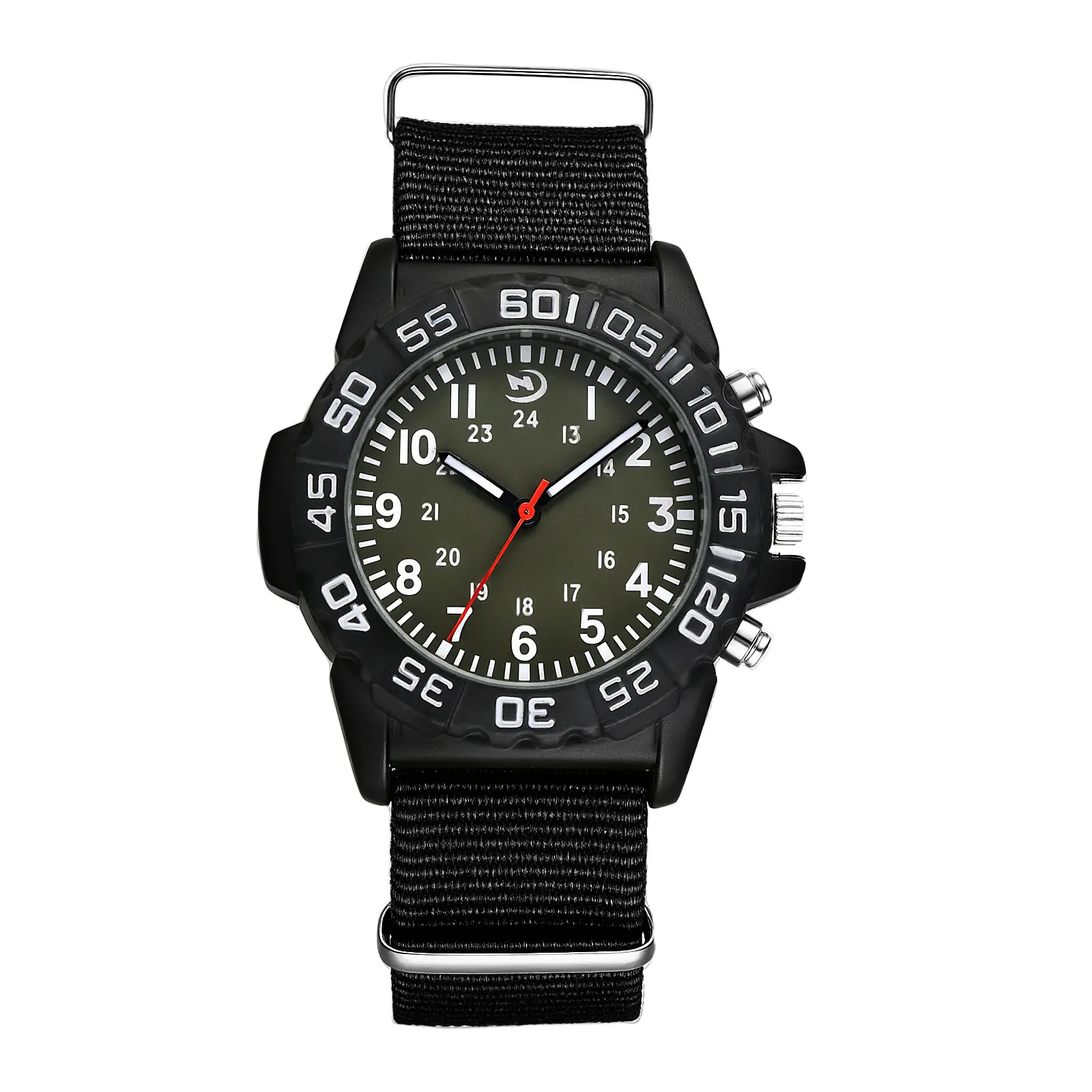 OIDEA Men's Lightweight Rugged Military Tactical Casual Analog Quartz Watch - Nylon Strap, Arabic Numerals Dial, Dual Time Function, Outdoor Sports Camper Fashion Accessory, Casual Analog Watch,summerwins
