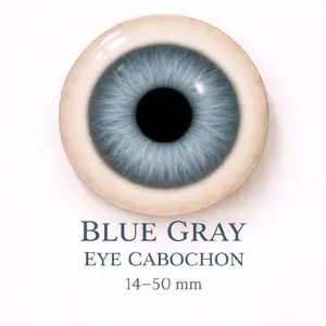 Blue Gray Eye -  glass cabochon 14-50 mm