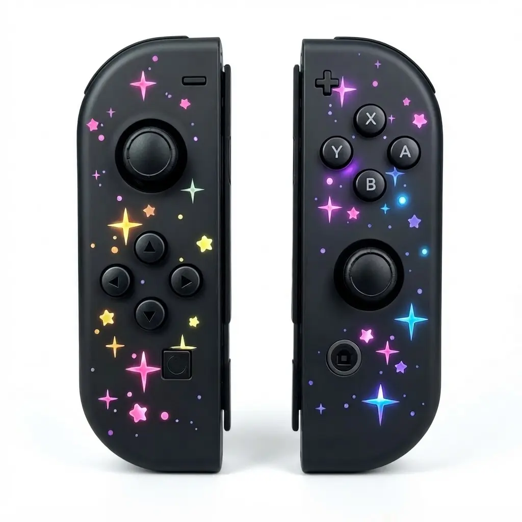 Wireless Gaming Controller for Switch Console Accessories, 6-Axis Sensor, Dual Vibration, 1-Key Wake-Up, Screenshot Function, ABS Joystick, Video Game Stick, Compatible with Switch/Lite/OLED Connection Durable